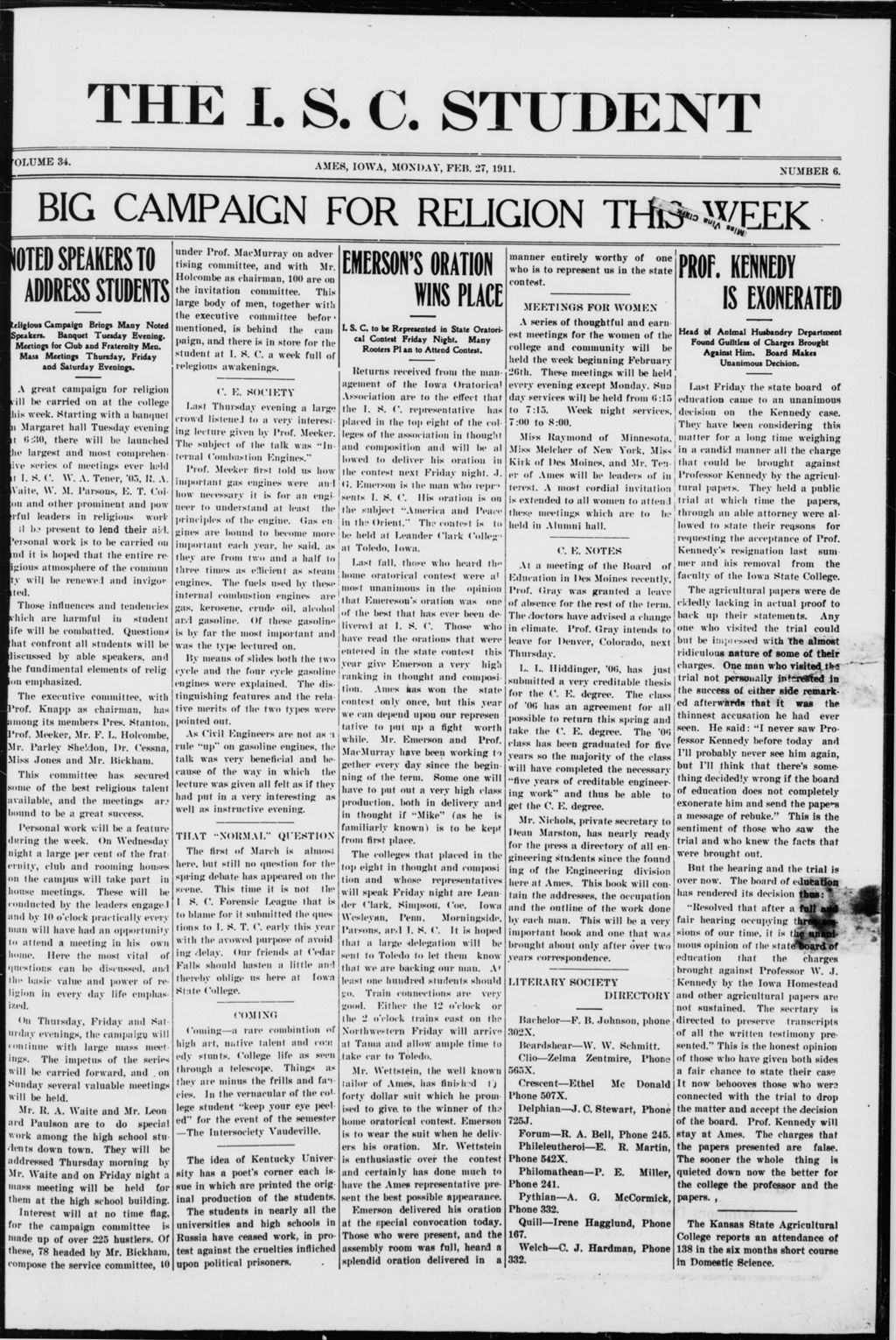 Miniature of February 1911